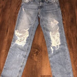 FASHION NOVA JEANS size 0 Distressed Jeans ripped